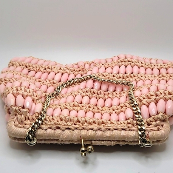 Handmade Pink Beaded Handbag - Picture 6 of 12